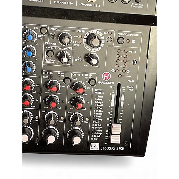Used Harbinger L1402FX USB Unpowered Mixer