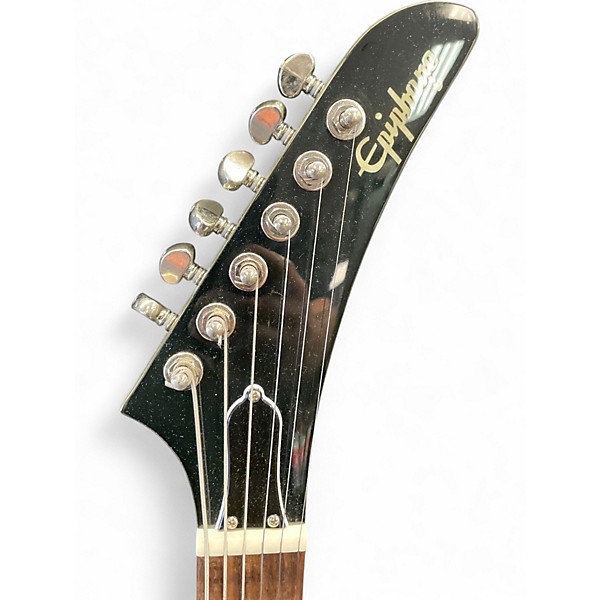 Used Epiphone Explorer Olive Drab Solid Body Electric Guitar