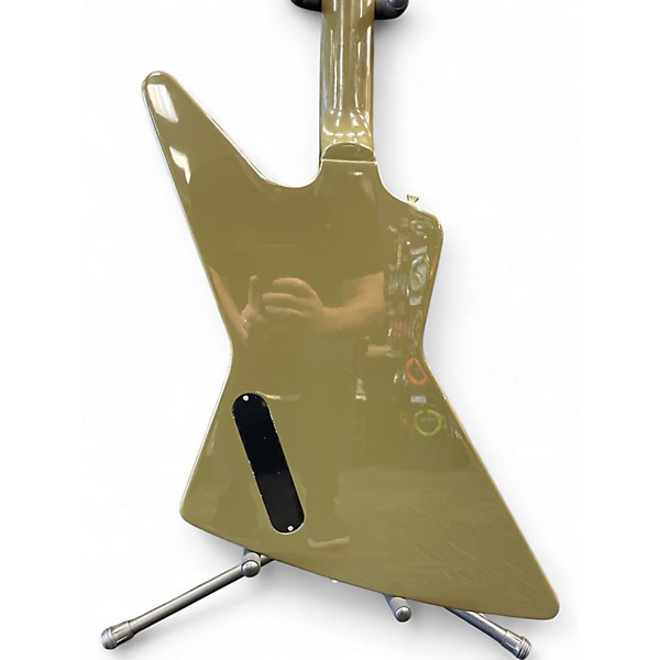 Used Epiphone Explorer Olive Drab Solid Body Electric Guitar