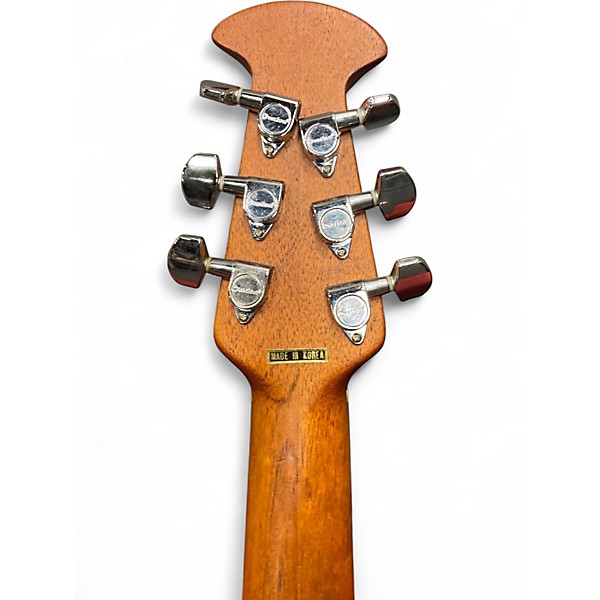 Used Ovation BALLADEER 4861 Black Acoustic Electric Guitar