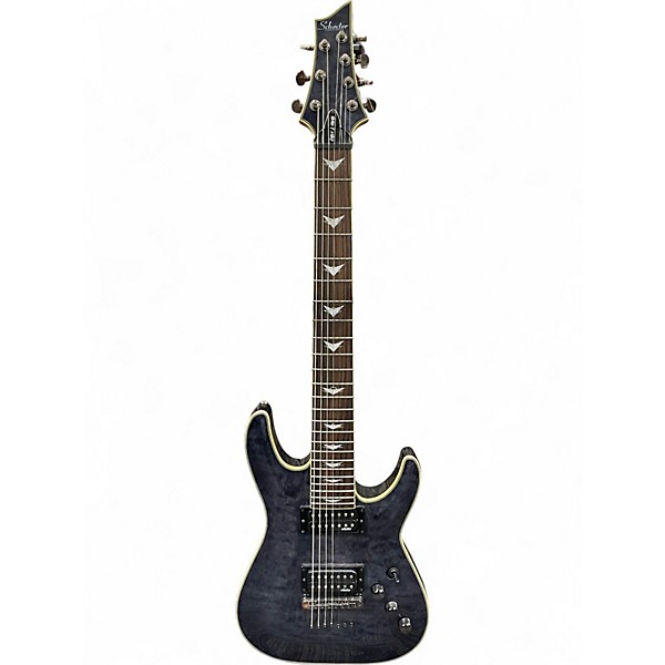 Used Schecter Guitar Research Omen 7 SMOKE BLACK Solid Body Electric Guitar