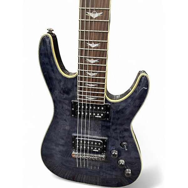 Used Schecter Guitar Research Omen 7 SMOKE BLACK Solid Body Electric Guitar