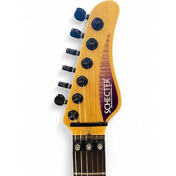 Used Schecter Guitar Research Sunset-24 6 FR VIOLET ICE Solid Body Electric Guitar