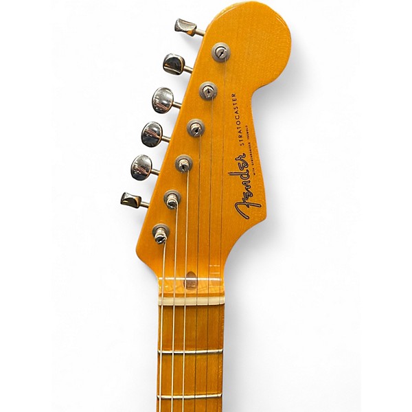 Used Fender Eric Johnson Thinline Stratocaster Vintage White Hollow Body Electric Guitar