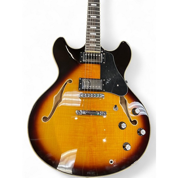 Used Sire Larry Carlson H7 Vintage Sunburst Hollow Body Electric Guitar