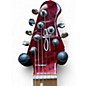 Used OLP MM1 QM Top Transparent Red Solid Body Electric Guitar