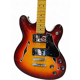 Used Fender Modern Player Starcaster Aged Cherry Burst Hollow Body Electric Guitar