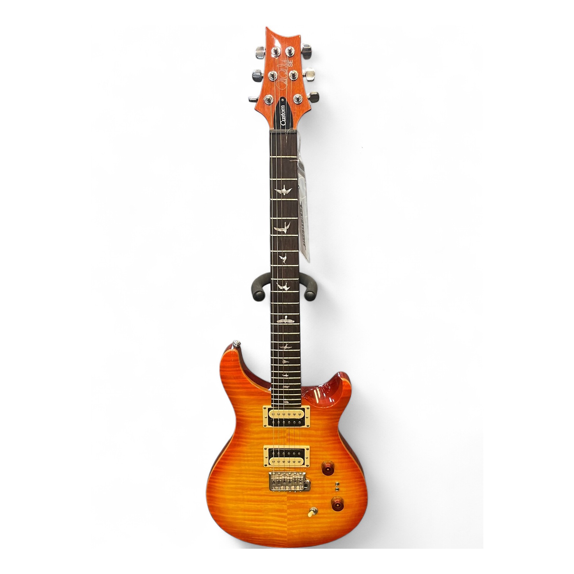 Used PRS Custom 24 3 Color Sunburst Solid Body Electric Guitar 3