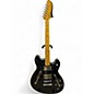 Used Fender Modern Player Starcaster Black Hollow Body Electric Guitar thumbnail