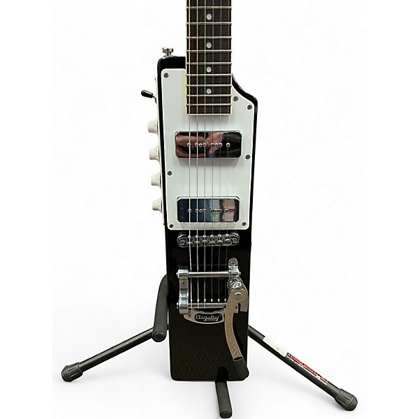 Used Eastwood La Baye 2x4 Devo BOB 1 Black Solid Body Electric Guitar