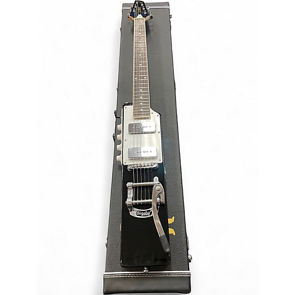 Used Eastwood La Baye 2x4 Devo BOB 1 Black Solid Body Electric Guitar
