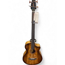 Used 2022 Breedlove pursuit ex s concerto a fl bass ce Amber burst Acoustic Bass Guitar