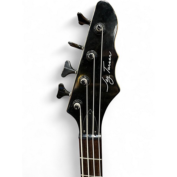 Used Jay Turser Quilted Maple Double Cut 3 Color Sunburst Electric Bass Guitar