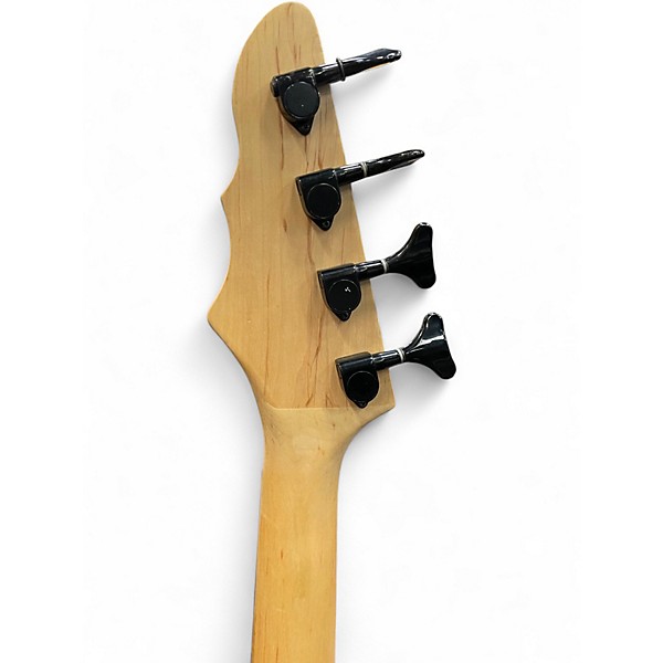 Used Jay Turser Quilted Maple Double Cut 3 Color Sunburst Electric Bass Guitar