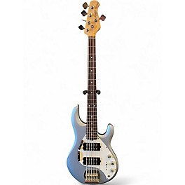 Used Sterling by Music Man StringRay Ray5 HH Lake Blue Metallic Electric Bass Guitar