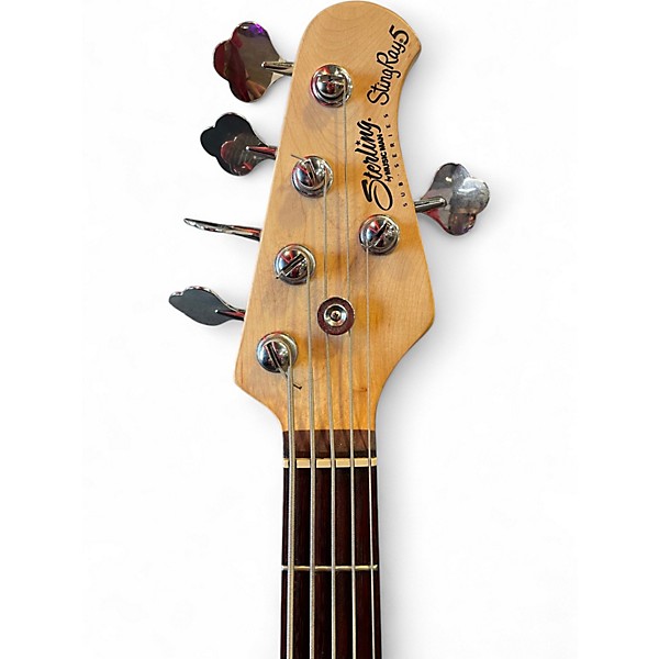 Used Sterling by Music Man StringRay Ray5 HH Lake Blue Metallic Electric Bass Guitar