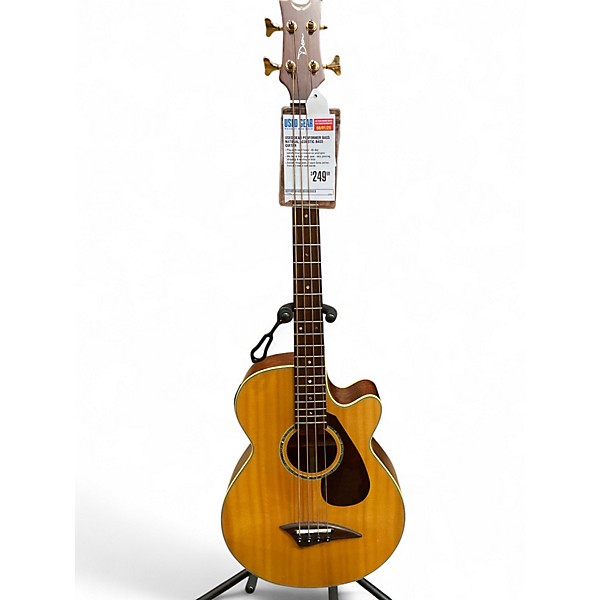 Used Dean Performer Bass Natural Acoustic Bass Guitar