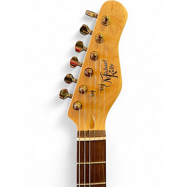 Used Michael Kelly Custom Collection 60 CC60 Burl Ultra Solid Body Electric Guitar