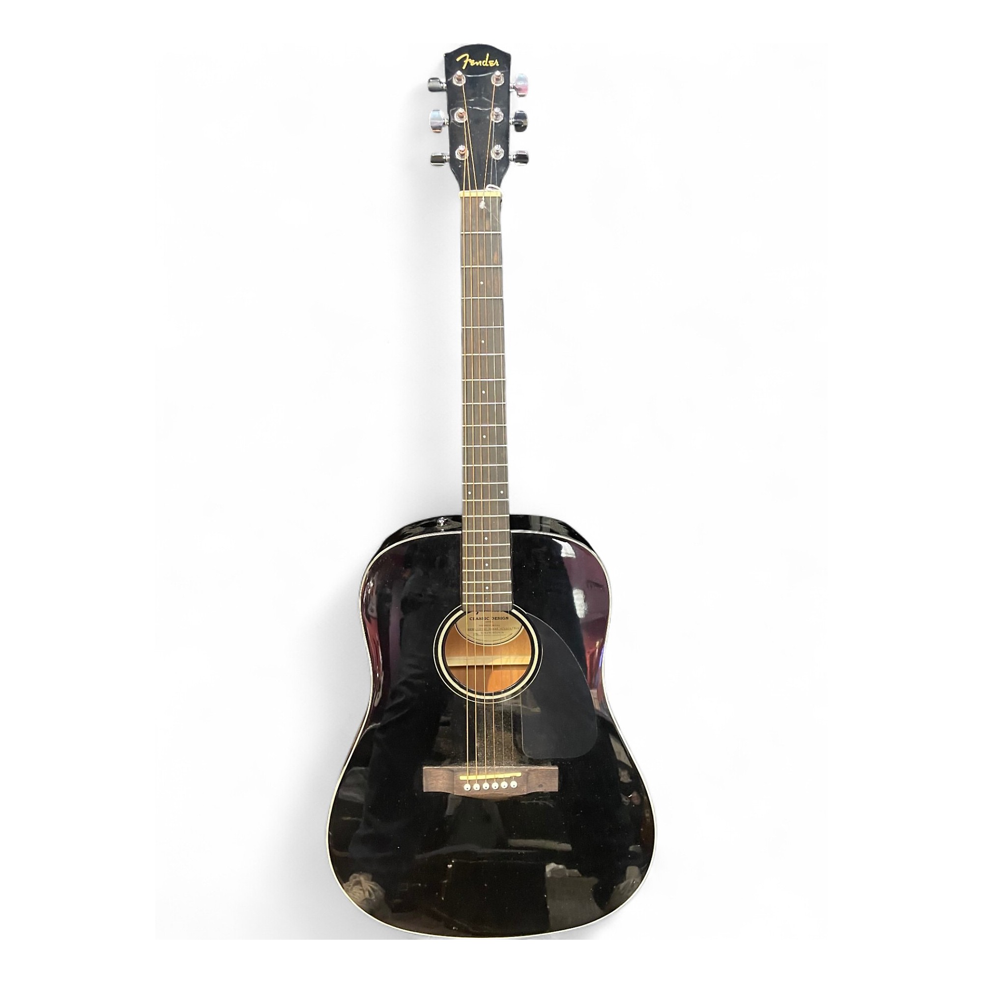 Fender CD60 BLK 美品 Used Fender CD60 Dreadnought Black Acoustic Guitar Black