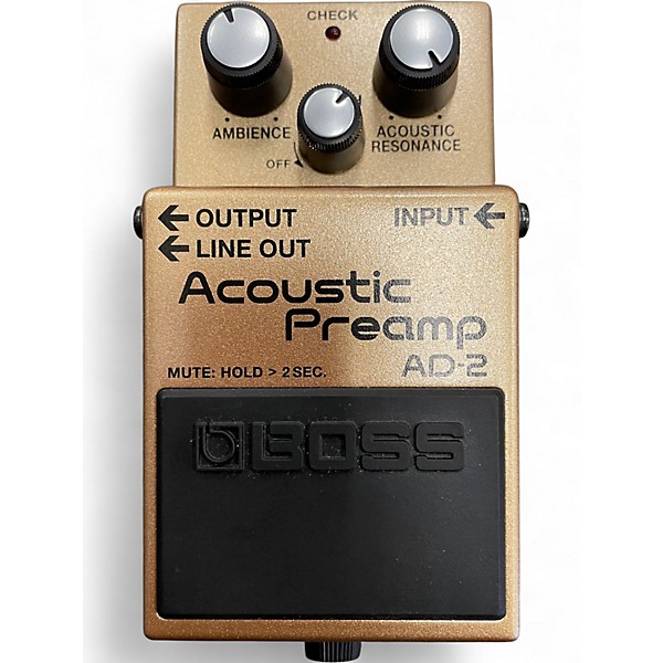 Used BOSS AD2 Acoustic Preamp Guitar Preamp | Guitar Center