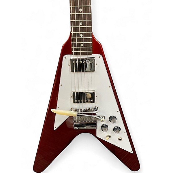 Used Gibson CUSTOM 1967 V Burgundy Solid Body Electric Guitar