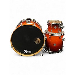 Used Mapex 3 Piece Meridian Orange red  Drum Kit