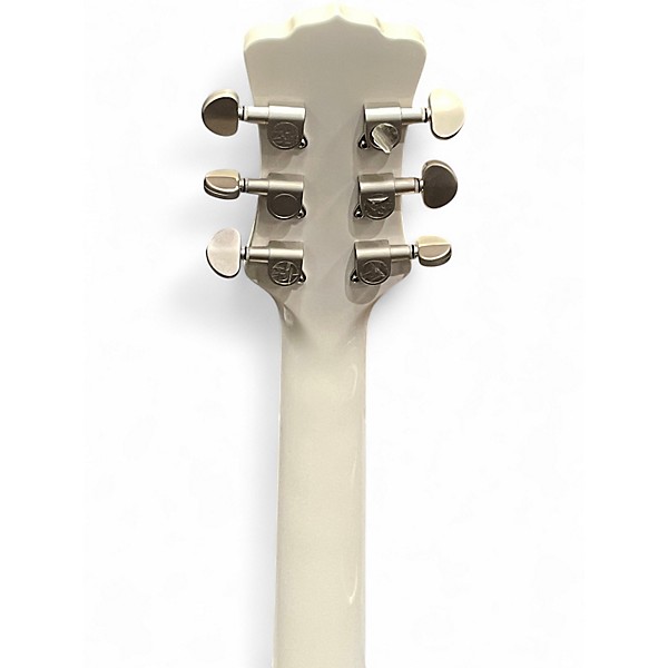 Used Luna FLORA ORCHID Antique White Acoustic Guitar