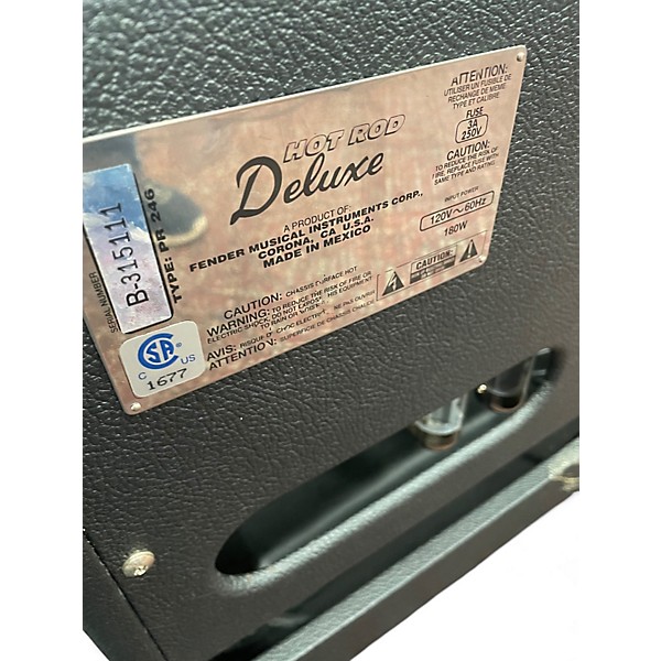 Used Fender Hot Rod Deluxe 40W 1x12 Tube Guitar Combo Amp