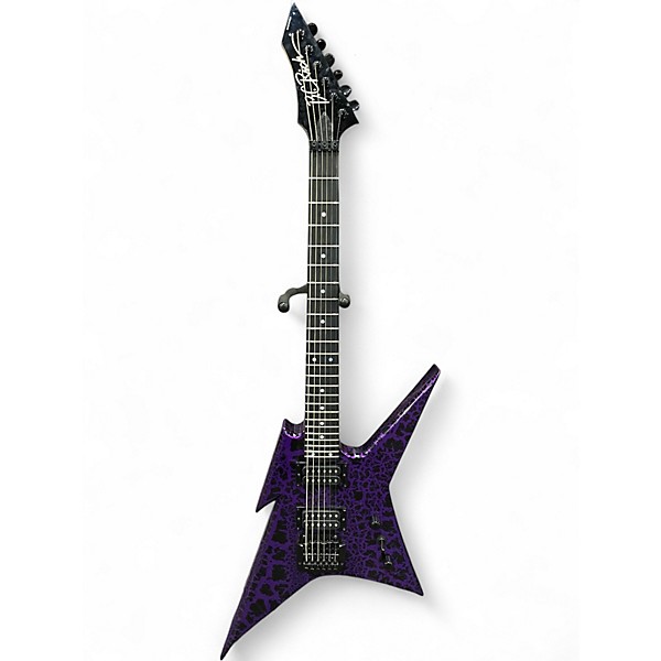 Used B.C. Rich Iron Bird MKII Purple Crackle Solid Body Electric Guitar
