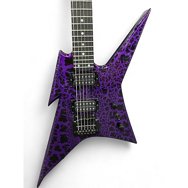 Used B.C. Rich Iron Bird MKII Purple Crackle Solid Body Electric Guitar