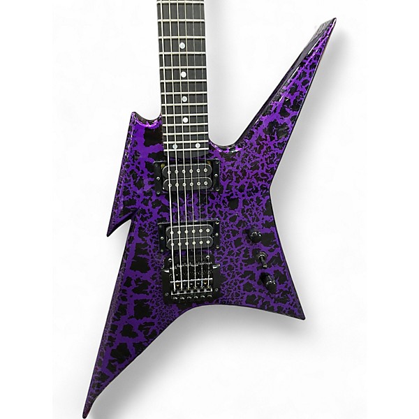 Used B.C. Rich Iron Bird MKII Purple Crackle Solid Body Electric Guitar