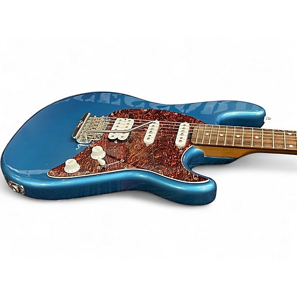 Used Sterling by Music Man TC50 Cutlass HSS Blue Solid Body Electric Guitar