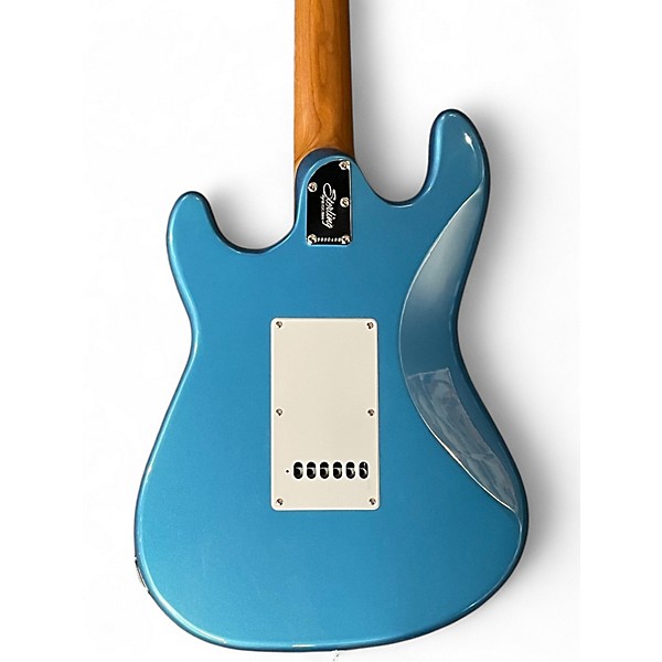 Used Sterling by Music Man TC50 Cutlass HSS Blue Solid Body Electric Guitar