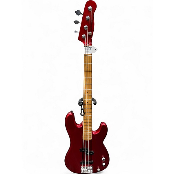 Used Stage Guitars hd1200 Candy Apple Red Metallic Electric Bass Guitar