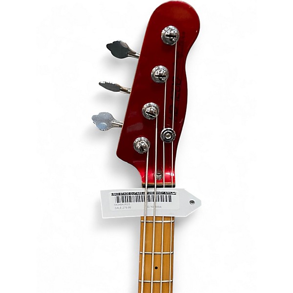 Used Stage Guitars hd1200 Candy Apple Red Metallic Electric Bass Guitar