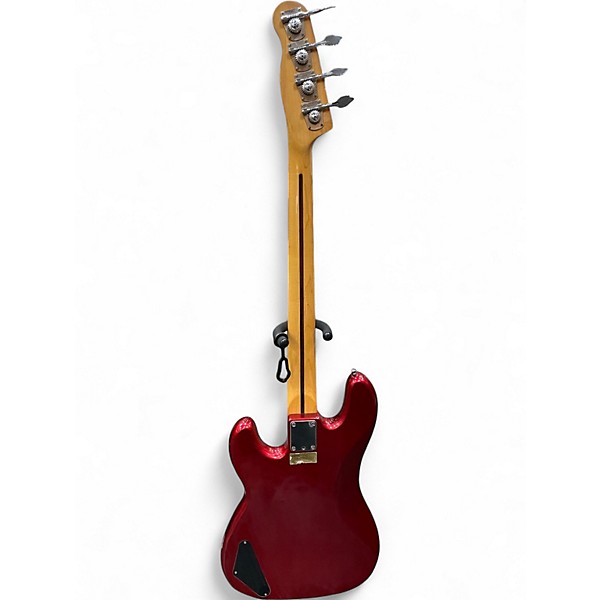 Used Stage Guitars hd1200 Candy Apple Red Metallic Electric Bass Guitar