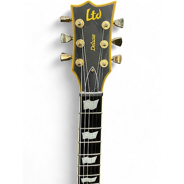 Used ESP LTD EC1000 Deluxe Satin Black Solid Body Electric Guitar