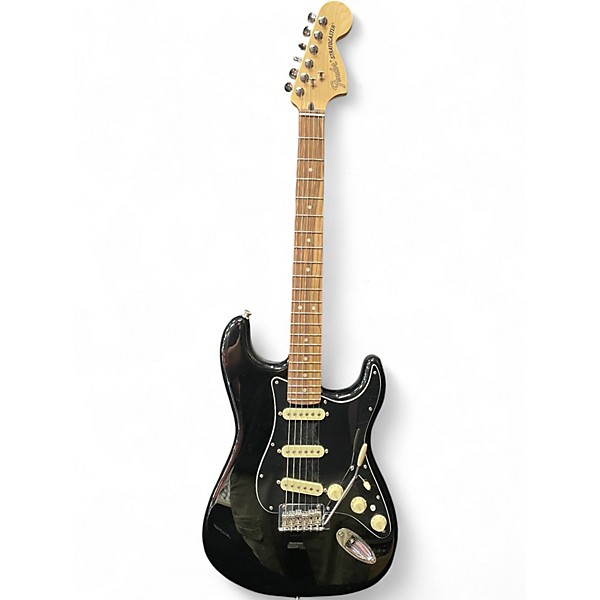 Used 2017 Fender Deluxe Stratocaster Black Solid Body Electric Guitar