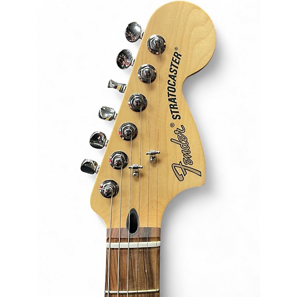 Used 2017 Fender Deluxe Stratocaster Black Solid Body Electric Guitar