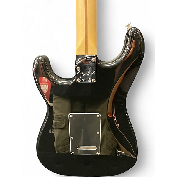 Used 2017 Fender Deluxe Stratocaster Black Solid Body Electric Guitar