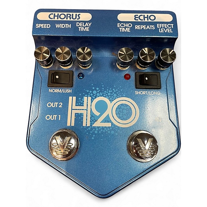 Used Visual Sound H2O Liquid Chorus Echo Effect Processor