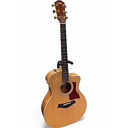 Used Taylor 214CE QMDLX NATURAL QUILTED MAPLE BACK AND SIDES Acoustic Electric Guitar
