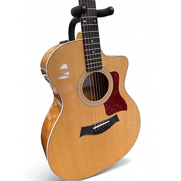Used Taylor 214CE QMDLX NATURAL QUILTED MAPLE BACK AND SIDES Acoustic Electric Guitar