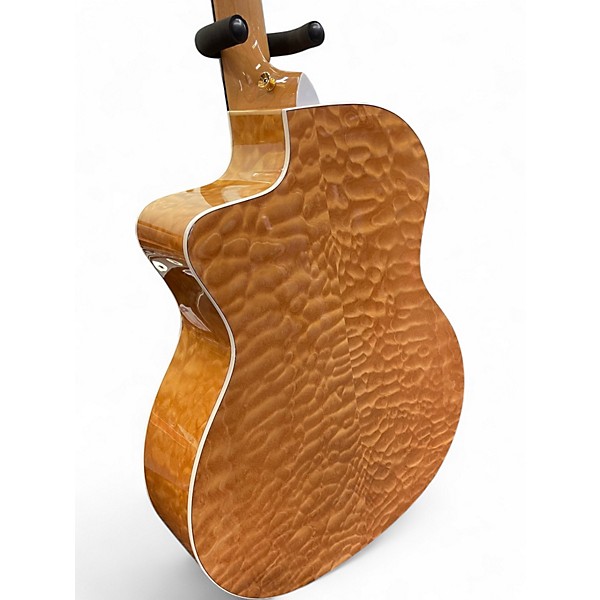 Used Taylor 214CE QMDLX NATURAL QUILTED MAPLE BACK AND SIDES Acoustic Electric Guitar