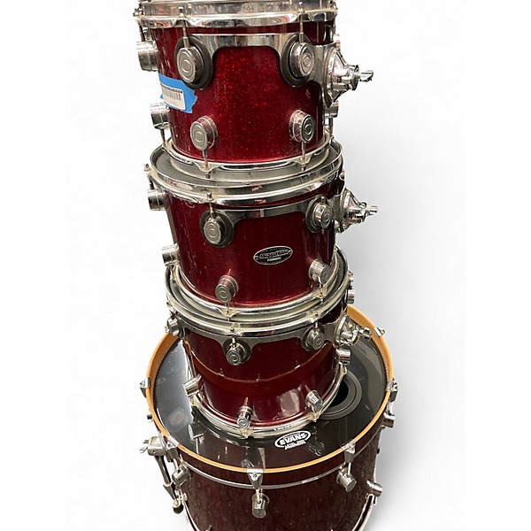 Used PDP by DW 4 Piece CX RED Drum Kit