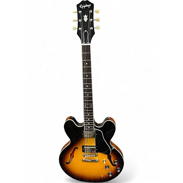 Used Epiphone ES335 IG 2 Color Sunburst Hollow Body Electric Guitar