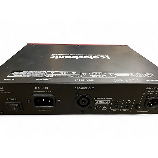 Used TC Electronic BQ250 250W Bass Amp Head