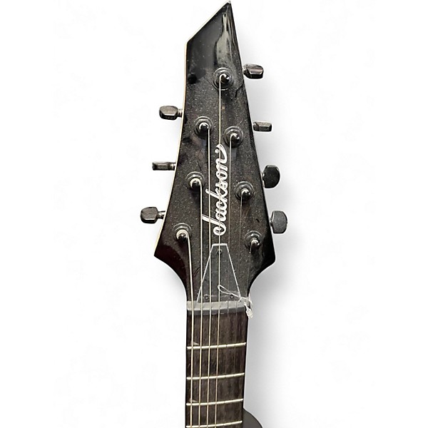 Used Jackson JS22-7 Dinky 7 String Black Solid Body Electric Guitar