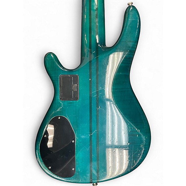Vintage 1990s Yamaha TRB 5P GREEN Electric Bass Guitar