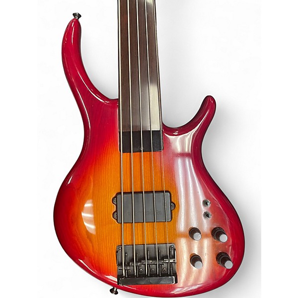 Vintage 1990s Tobias GROWLER Dark Cherry Burst Electric Bass Guitar